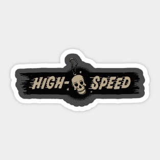 Vintage Dangerous Skull Lifestyle Sticker